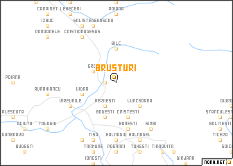 map of Brusturi