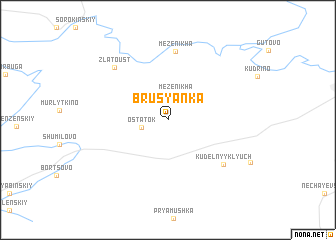 map of Brusyanka