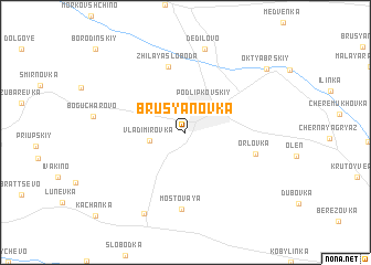 map of Brusyanovka