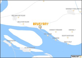 map of Brusyany
