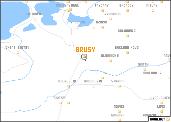 map of Brusy