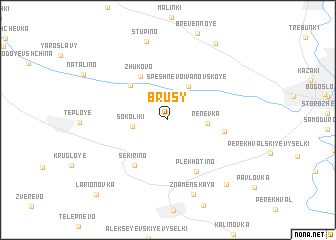 map of Brusy