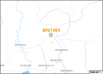 map of Bruthen