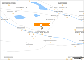 map of Bruträsk