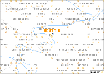 map of Bruttig