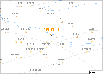 map of Brutuļi