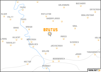 map of Brutus
