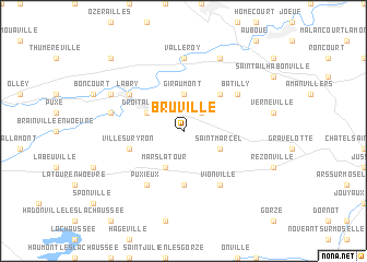 map of Bruville