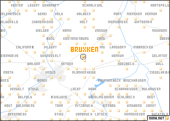 map of Brüxken