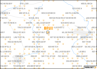 map of Brüx