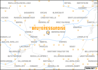 map of Bruyères-sur-Oise
