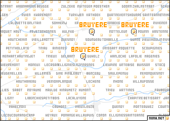 map of Bruyère