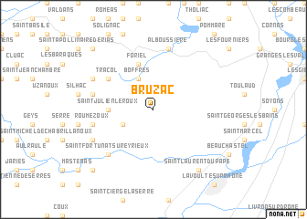 map of Bruzac