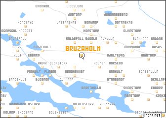 map of Bruzaholm