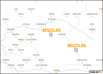 map of Bruzilas