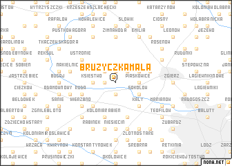 map of Brużyczka Mała