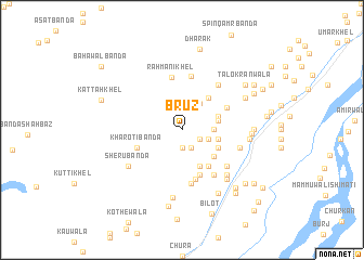 map of Bruz