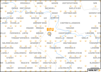 map of Bru
