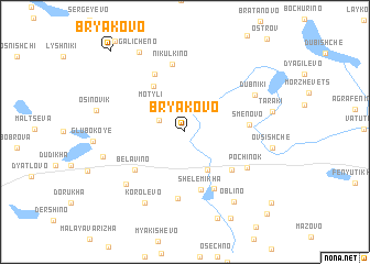 map of Bryakovo