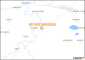 map of Bryanchaninovo