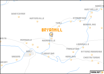 map of Bryan Mill