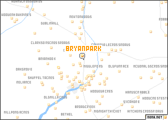 map of Bryan Park