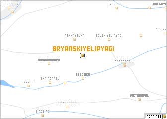 map of Bryanskiye Lipyagi