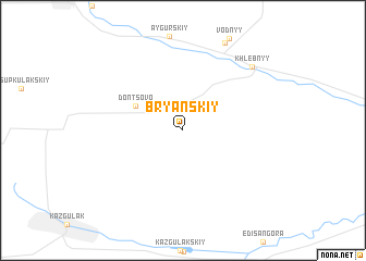 map of Bryanskiy