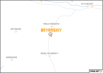 map of Bryanskiy