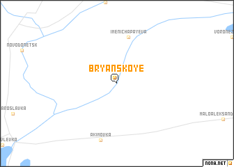 map of Bryanskoye