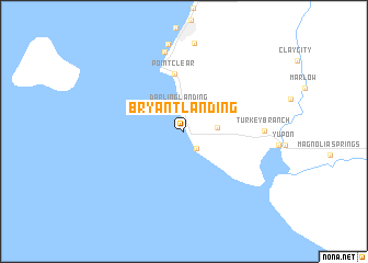 map of Bryant Landing