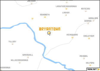 map of Bryantown