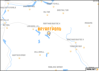 map of Bryant Pond