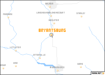 map of Bryantsburg