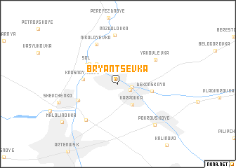 map of Bryantsevka