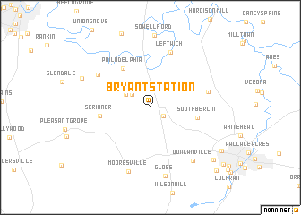 map of Bryant Station