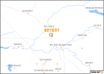 map of Bryant