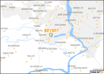 map of Bryant