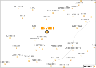 map of Bryant