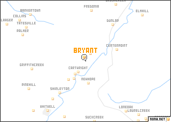 map of Bryant