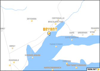 map of Bryant