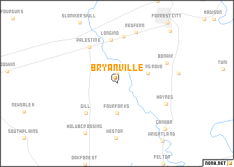 map of Bryanville