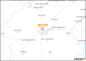 map of Bryan