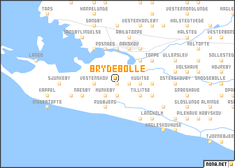 map of Brydebølle