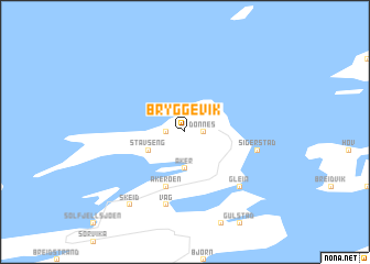 map of Bryggevik