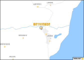 map of Brykin Bor