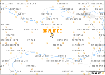 map of Brylińce