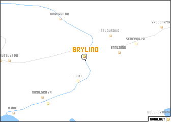 map of Brylino