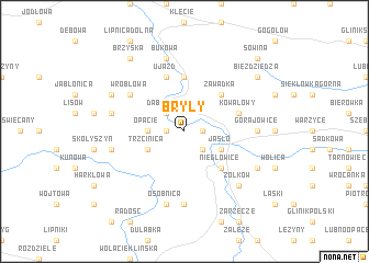 map of Bryły