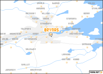 map of Brynäs